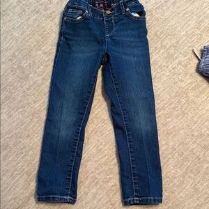 The Children's Place Girls' Dark Blue Stretch skinny Denim Jeans Size 5t